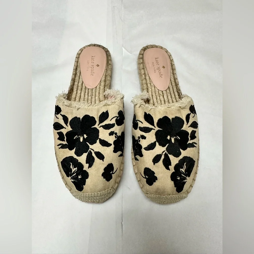 ♠️Kate Spade Espadrille Mules ♠️ Layton Slide On Flats♠️